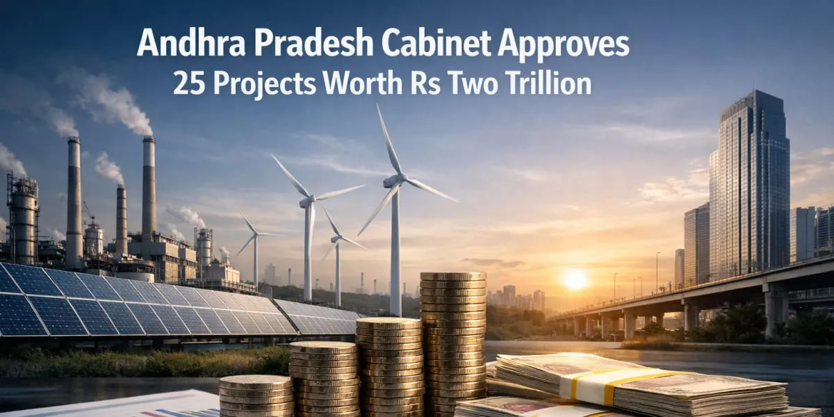 Andhra Pradesh Cabinet Approves 25 Projects Worth Rs 2 Trillion