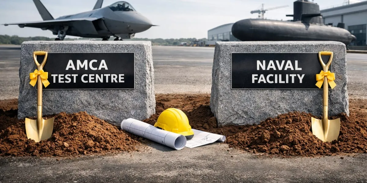 Foundation Stones Laid For AMCA Test Centre And Naval Facility