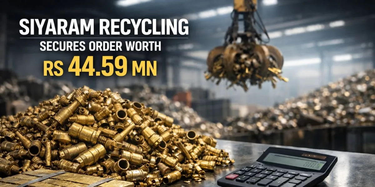 Siyaram Recycling Secures Order Worth Rs 44.59 mn