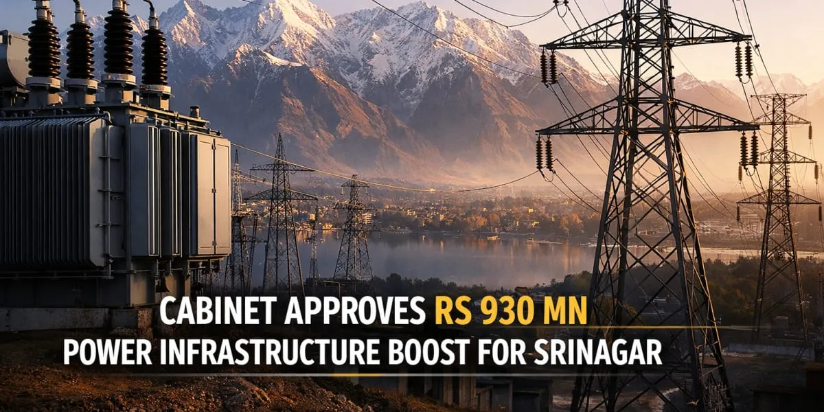 Cabinet Approves Rs 930 mn Power Infrastructure Boost for Srinagar