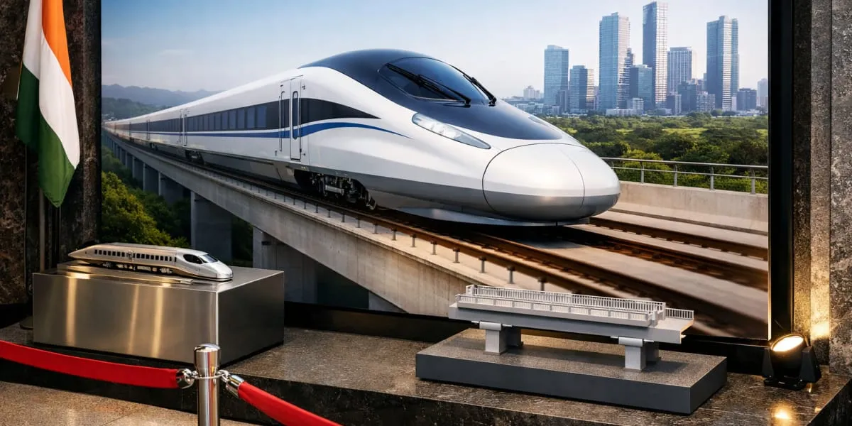 First Look Of India's Mumbai Ahmedabad Bullet Train Revealed