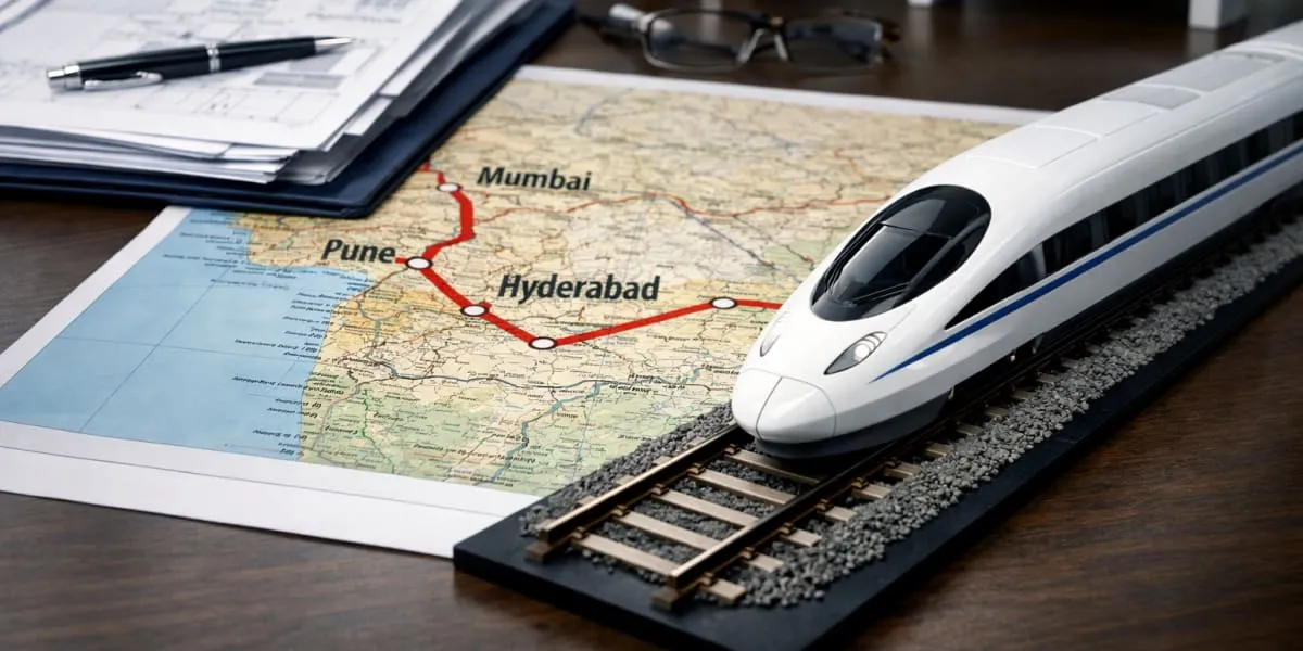 DPR Complete For Hyderabad-Pune-Mumbai High Speed Rail
