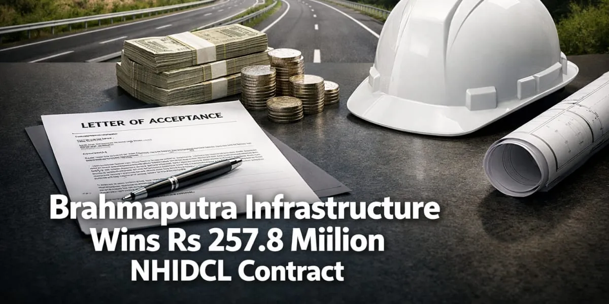 Brahmaputra Infrastructure Wins Rs 257.8 Million NHIDCL Contract