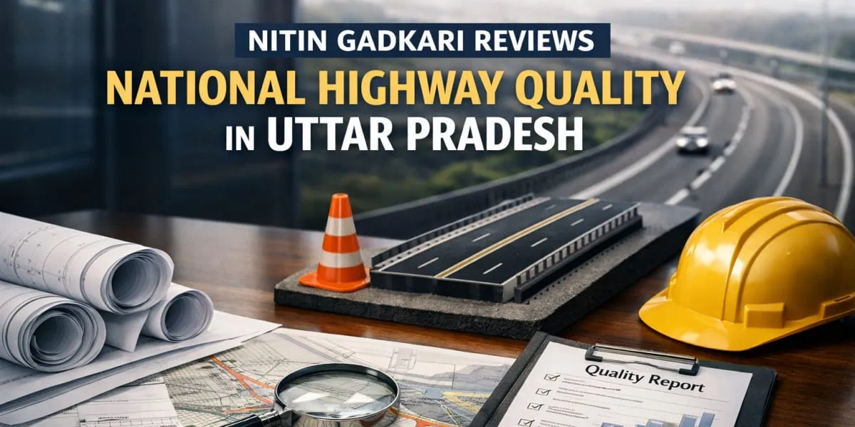 Nitin Gadkari Reviews National Highway Quality in Uttar Pradesh