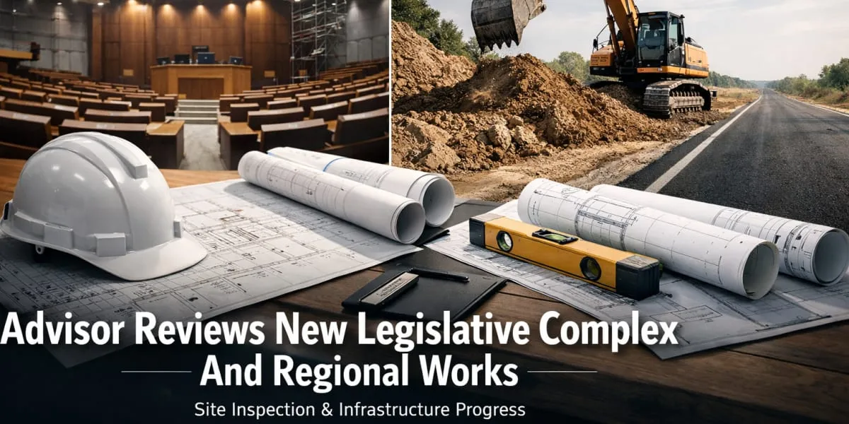 Advisor to CM Reviews New Legislative Complex And Regional Works
