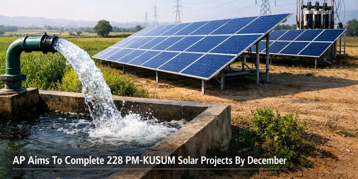 AP Aims To Complete 228 PM-KUSUM Solar Projects By December