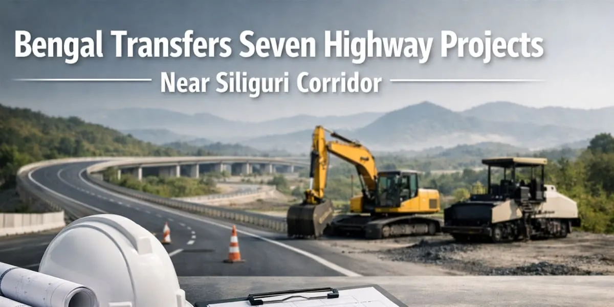 Bengal Transfers Seven Highway Projects Near Siliguri Corridor