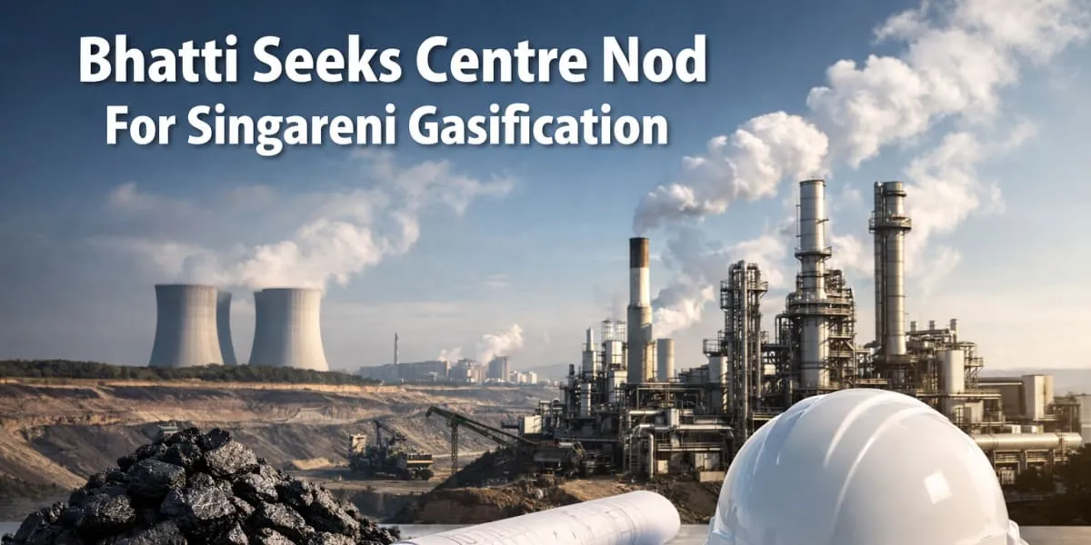 Bhatti Seeks Centre Nod For Singareni Gasification