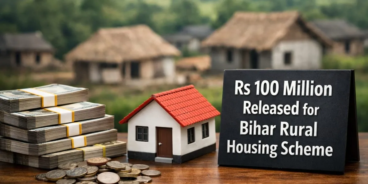 Rs 100 Million Released For Bihar Rural Housing Scheme