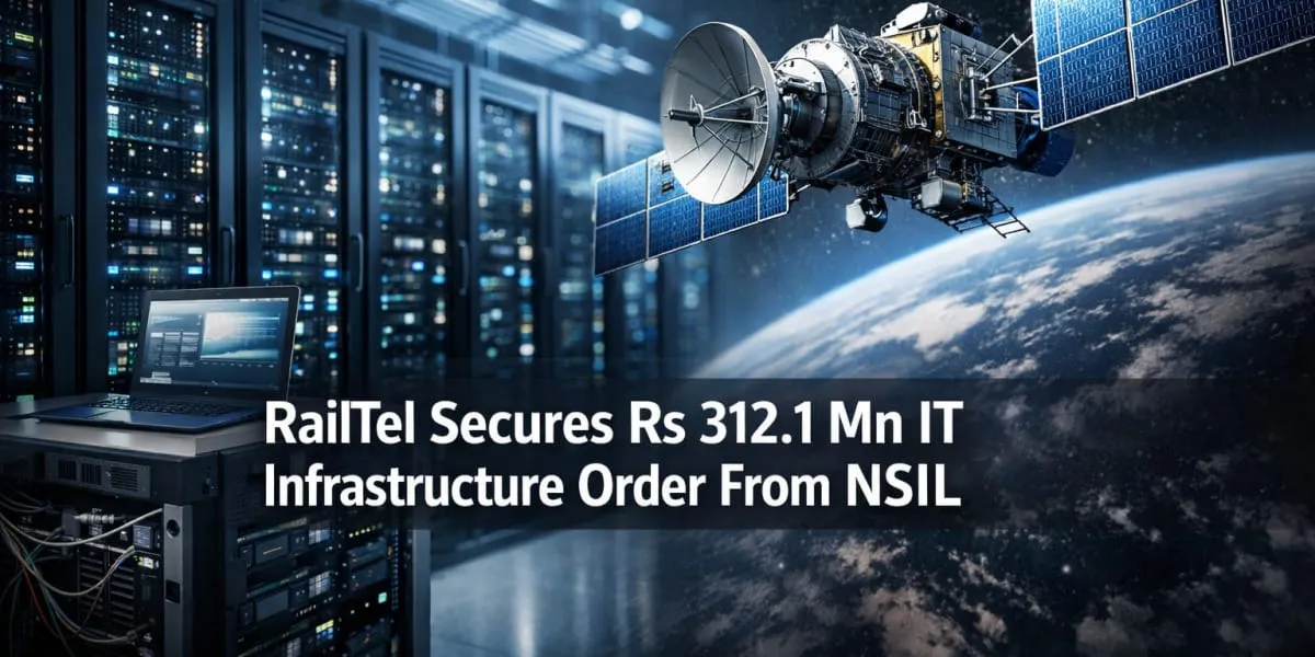 RailTel Secures Rs 312.1 mn IT Infrastructure Order From NSIL