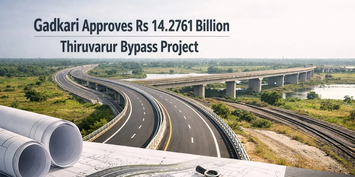 Gadkari Approves Rs 14.2761 Billion Thiruvarur Bypass Project