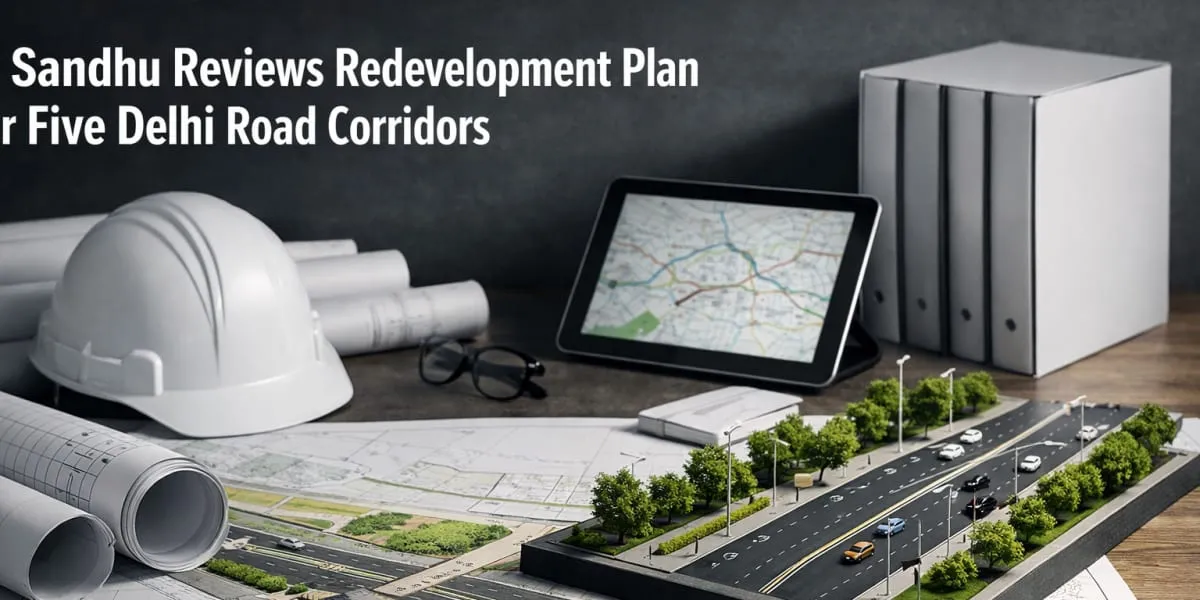 LG Sandhu Reviews Redevelopment Plan For Five Delhi Road Corridors