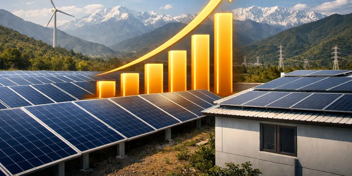 Uttarakhand Sees Nearly 10-Fold Rise in Solar Capacity Since 2024