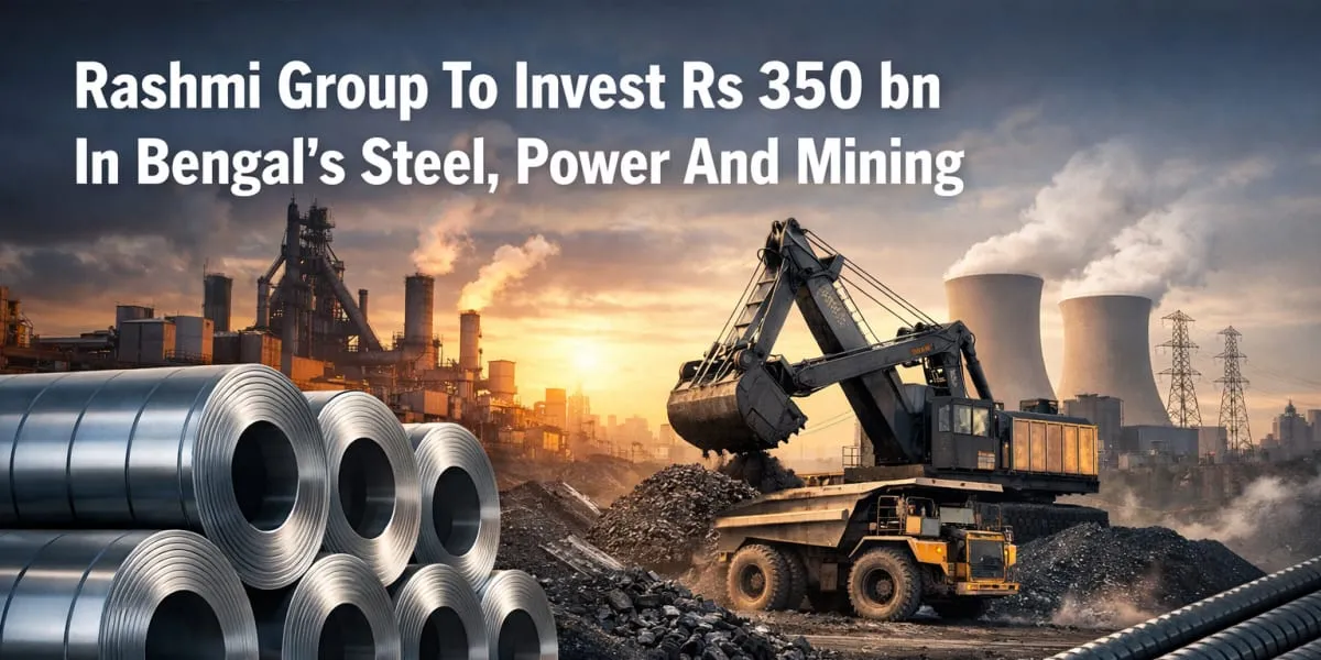 Rashmi Group To Invest Rs 350 bn In Bengal's Steel Power And Mining