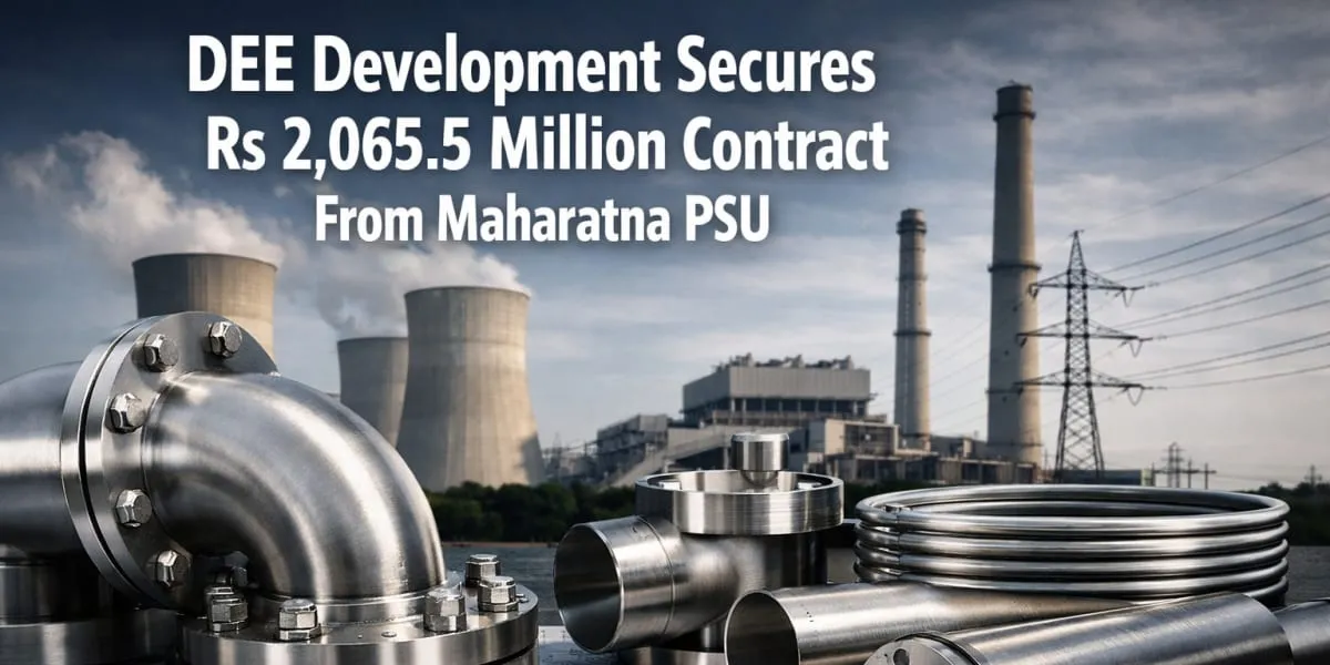 DEE Development Secures Rs 2,065.5 Million Contract From Maharatna PSU