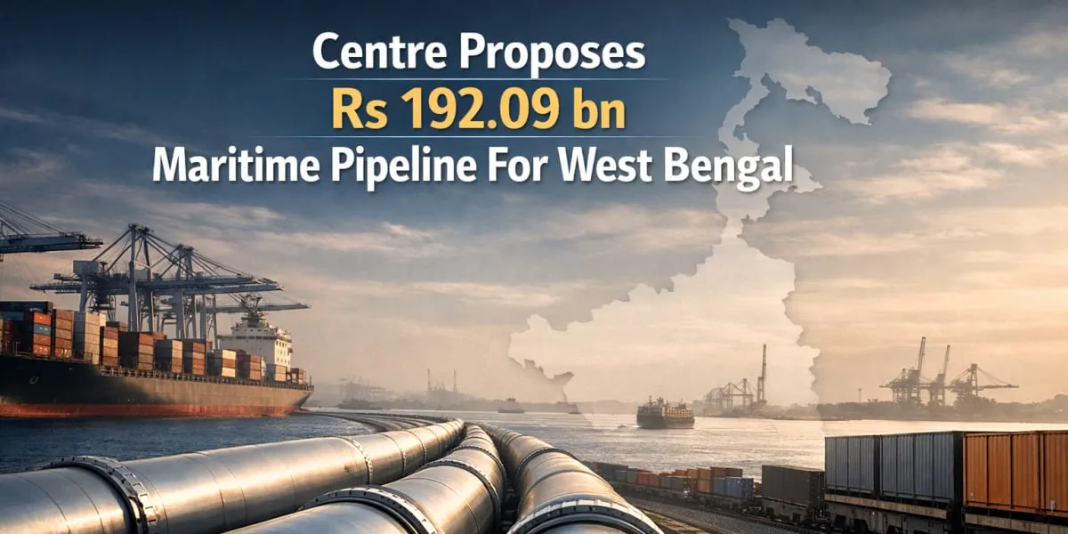 Centre Proposes Rs 192.09 bn Maritime Pipeline For West Bengal