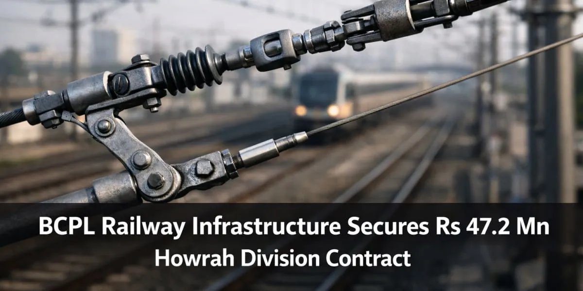 BCPL Railway Infrastructure Secures Rs 47.2 mn Howrah Division Contract