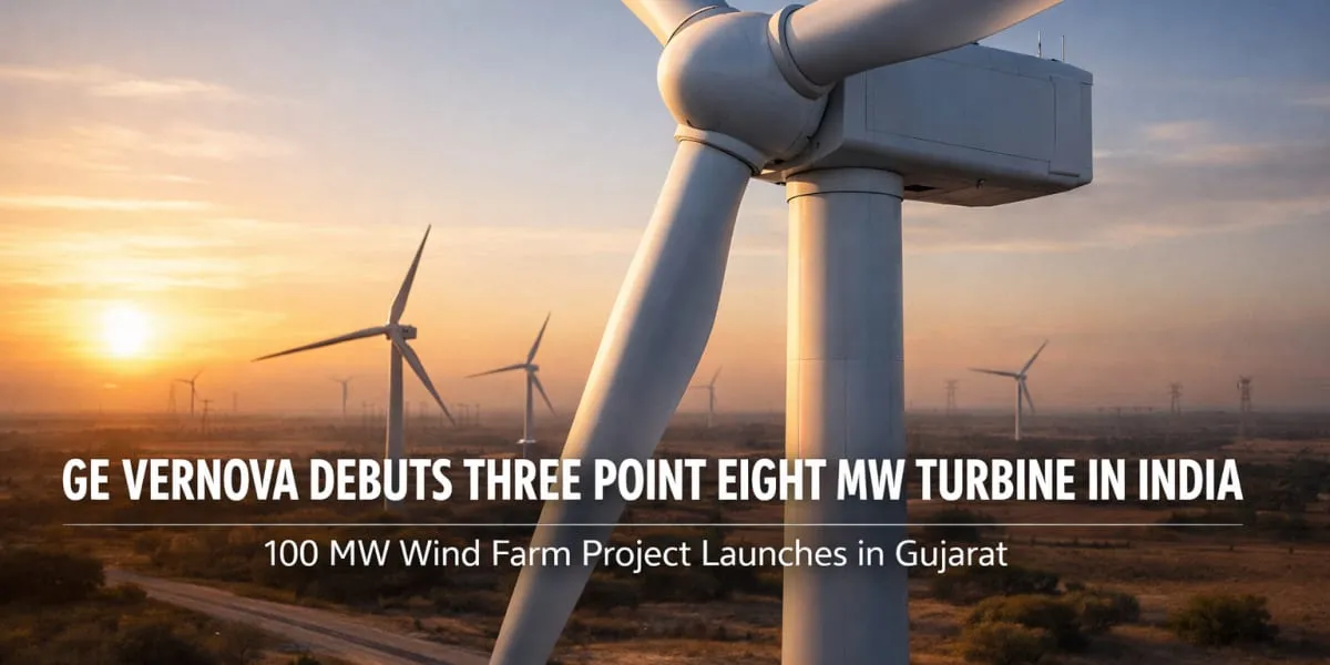 GE Vernova Debuts Three Point Eight MW Turbine in India