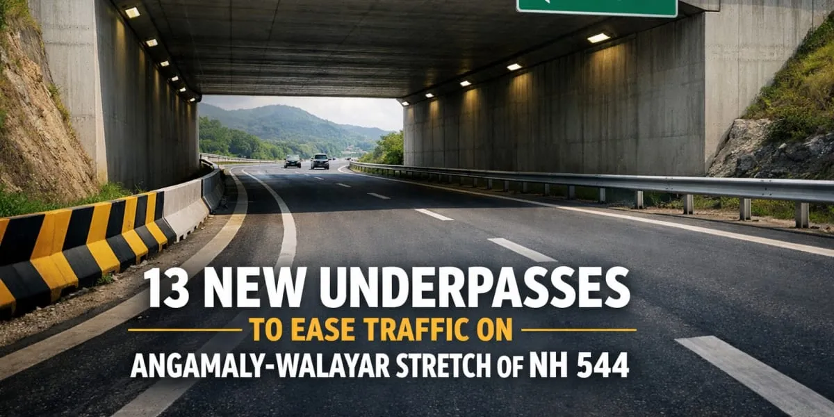 13 New Underpasses To Ease Traffic On Angamaly-Walayar Stretch Of NH 544