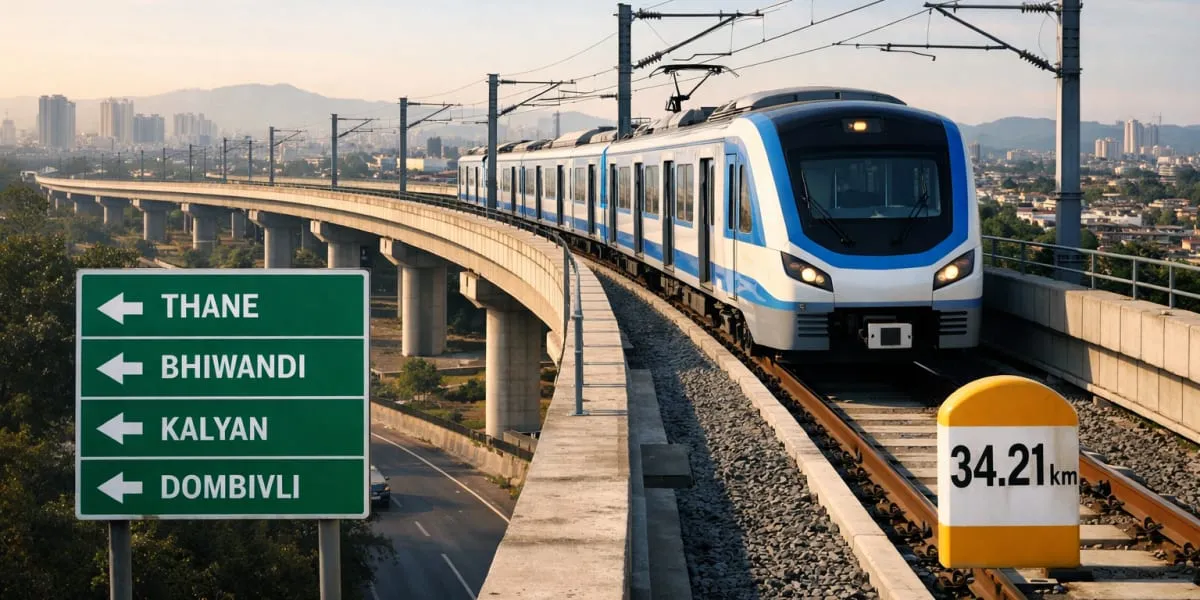 Mumbai Metro Line Five Extended To 34.21 km