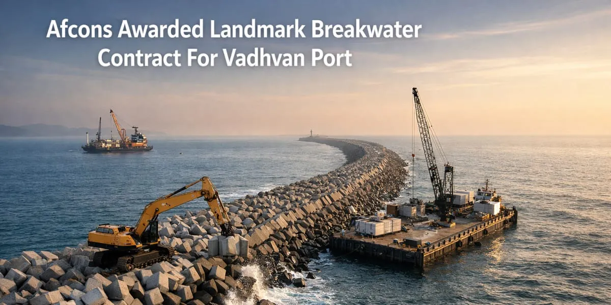 Afcons Awarded Landmark Breakwater Contract For Vadhvan Port