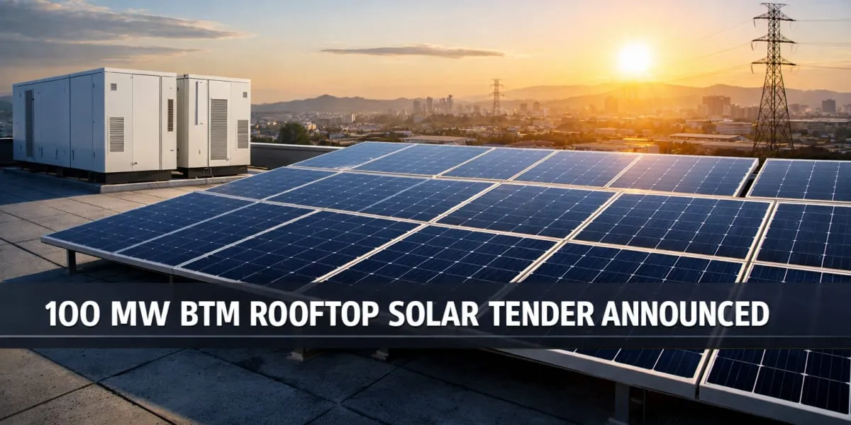 MAHAPREIT Launches 100 MW BTM Rooftop Solar Tender