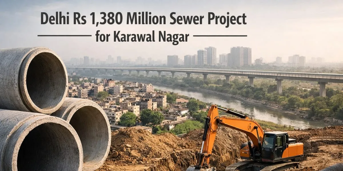 Delhi Announces Rs 1,380 Million Sewer Project for Karawal Nagar