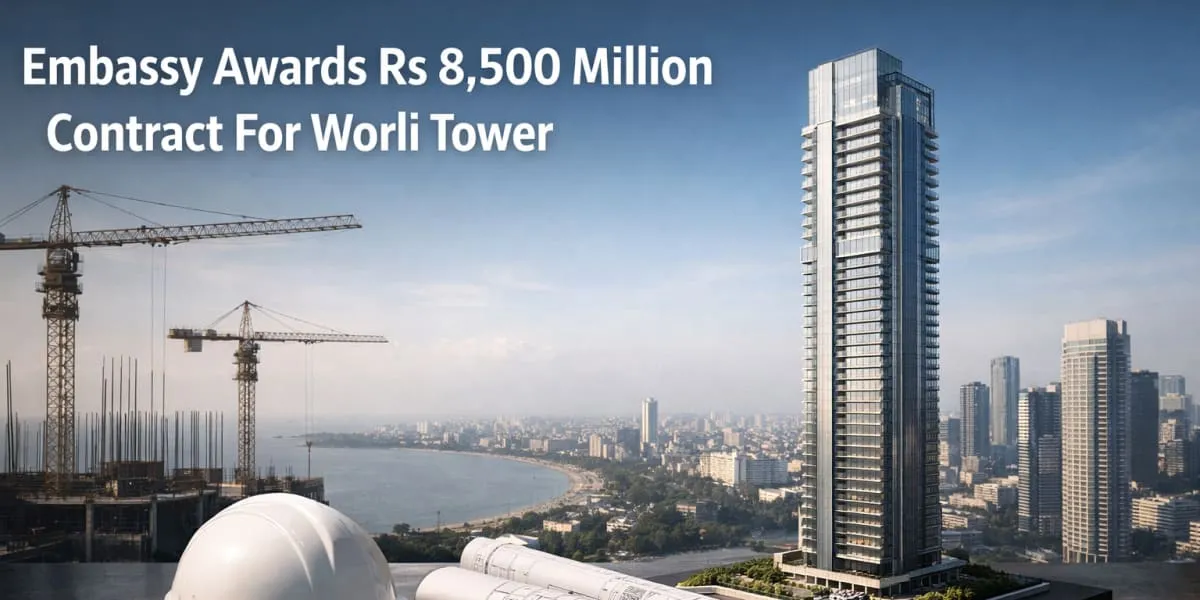 Embassy Awards Rs 8,500 Million Contract For Worli Tower