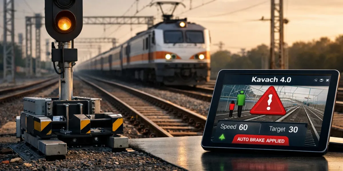 Indian Railways Approves Kavach 4.0 For Ahmedabad Division