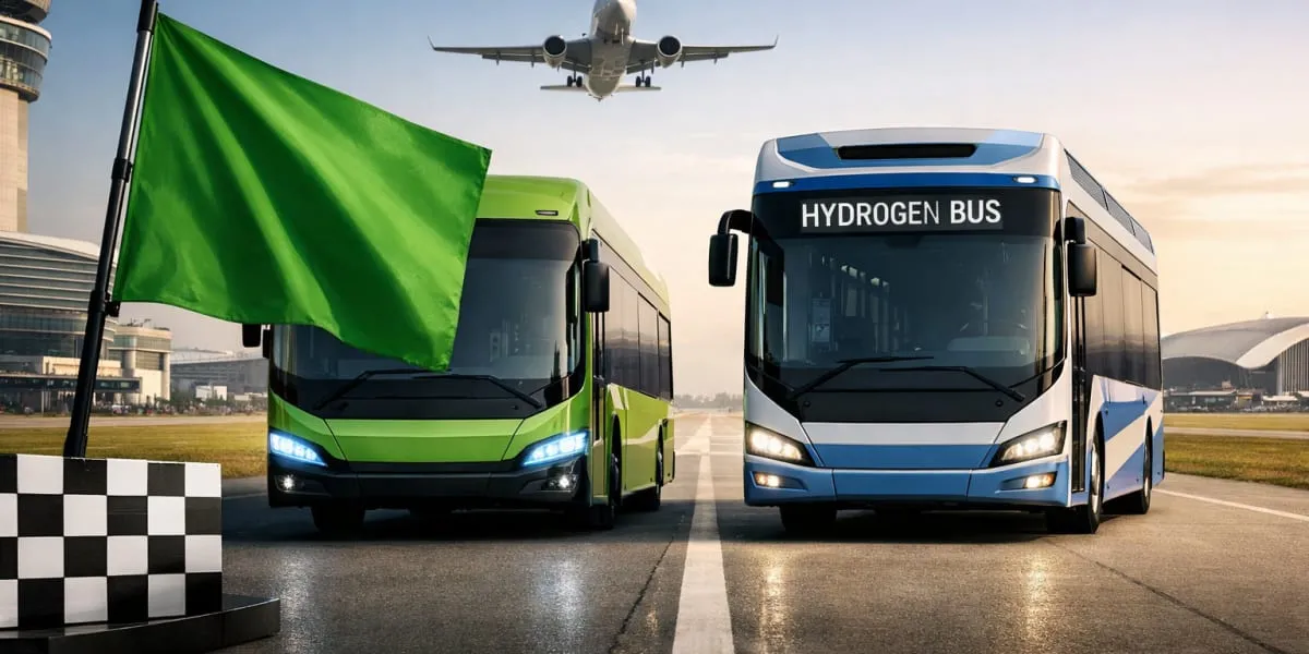 Chief Minister Flags Off Electric And Hydrogen Buses In Noida