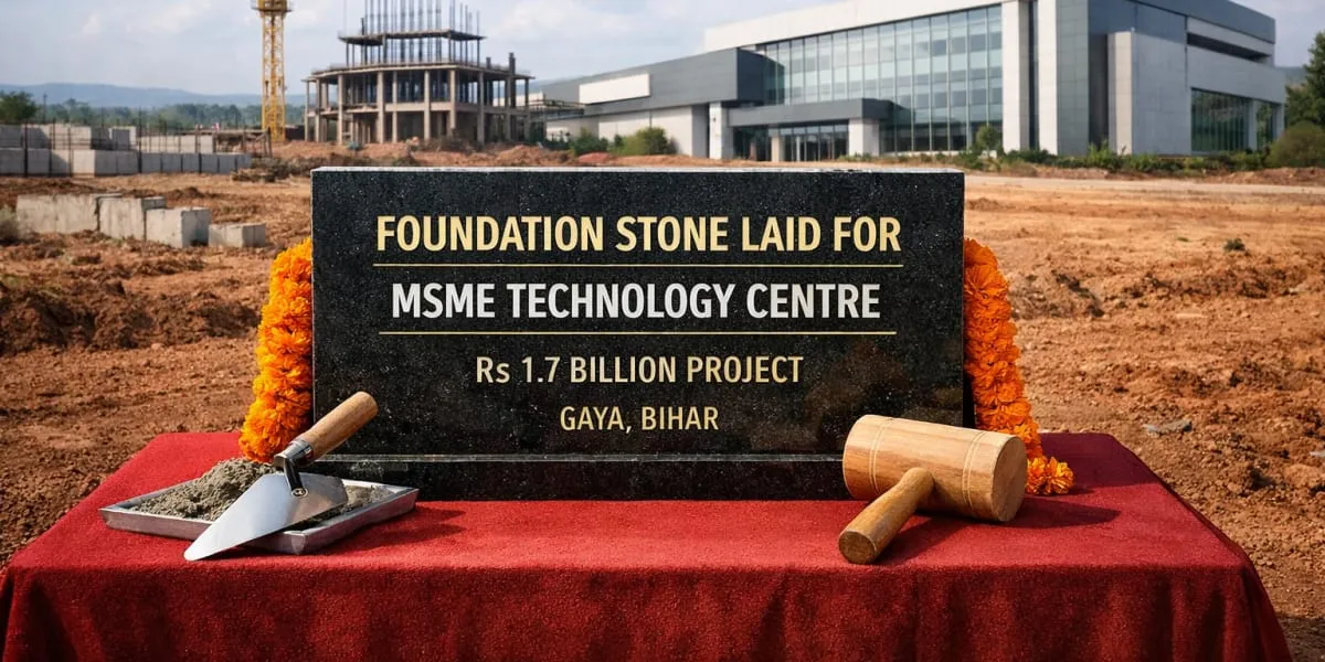 Foundation Stone Laid For Rs 1.7 bn MSME Technology Centre In Gaya