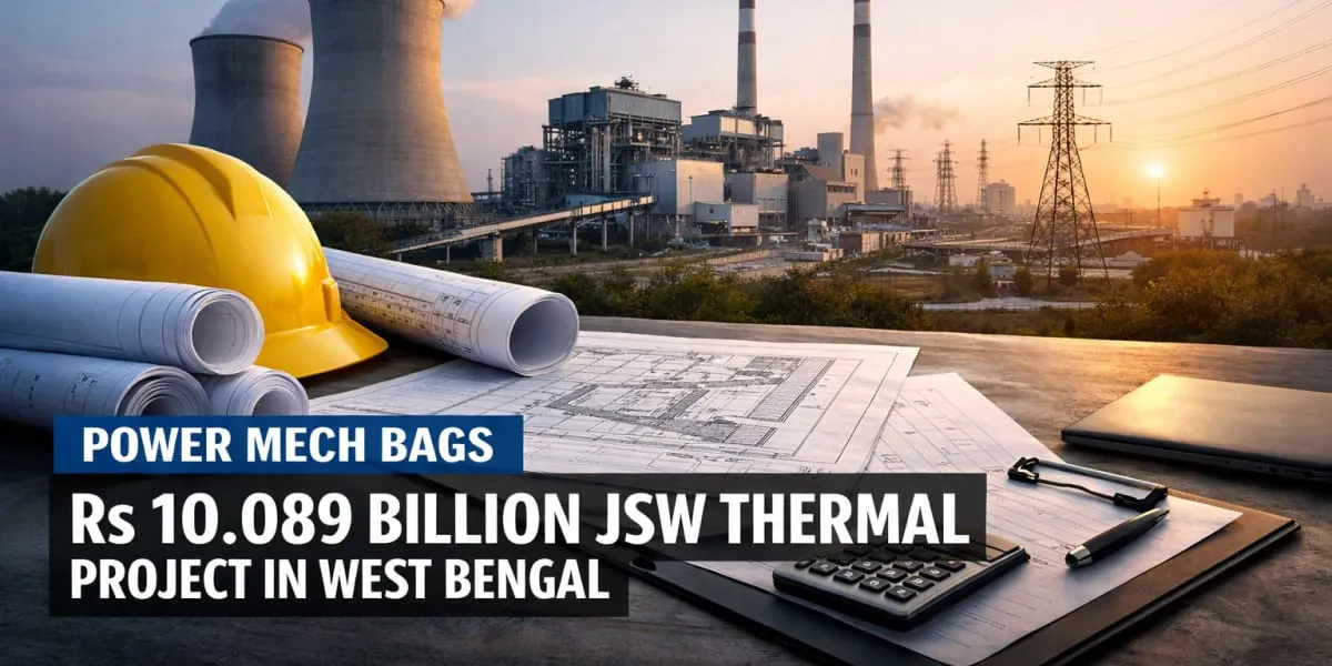 Power Mech Bags Rs 10.089 billion JSW Thermal Project In West Bengal