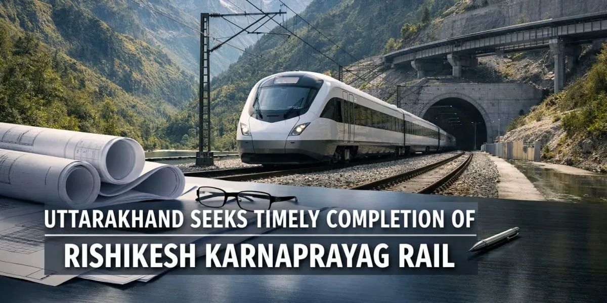 Uttarakhand Seeks Timely Completion Of Rishikesh Karnaprayag Rail