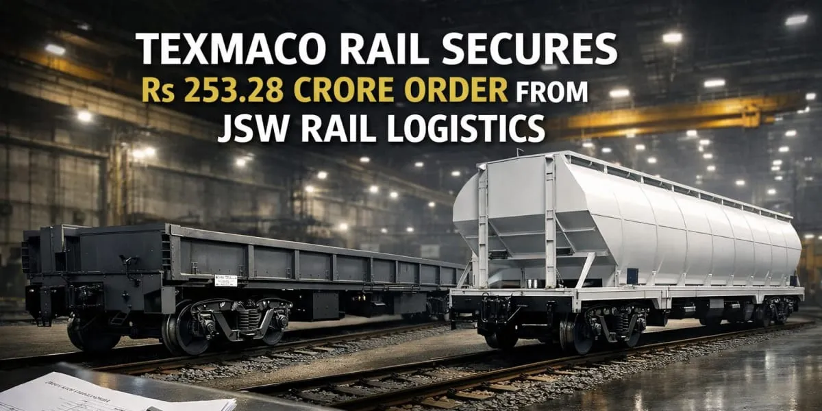 Texmaco Rail Secures Rs 253.28 Crore Order from JSW Rail Logistics