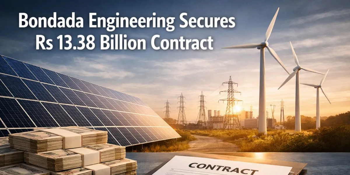 Bondada Engineering Secures Rs 13.38 Billion Contract