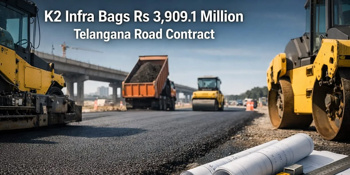 K2 Infra Bags Rs 3,909.1 Million Telangana Road Contract