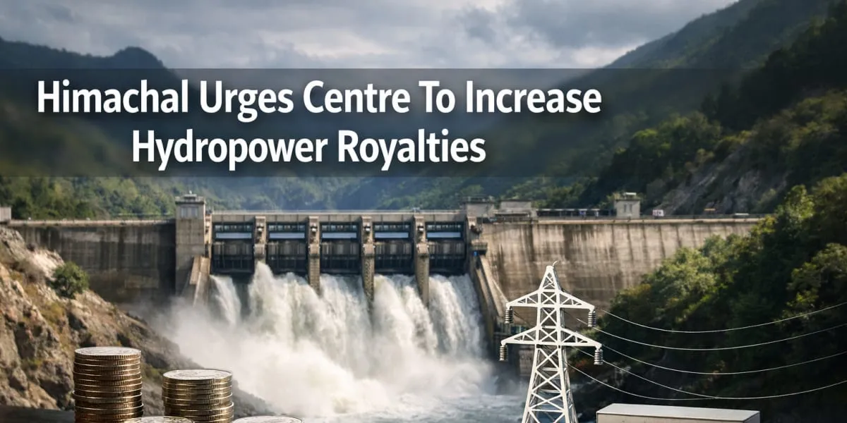 Himachal Urges Centre To Increase Hydropower Royalties