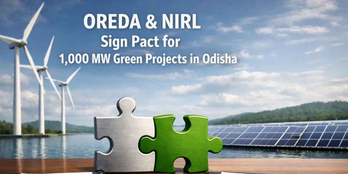 OREDA and NIRL Sign Pact for 1,000 MW Green Projects in Odisha