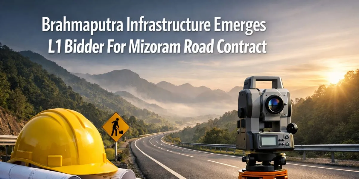 Brahmaputra Infrastructure Emerges L1 Bidder For Mizoram Road Contract