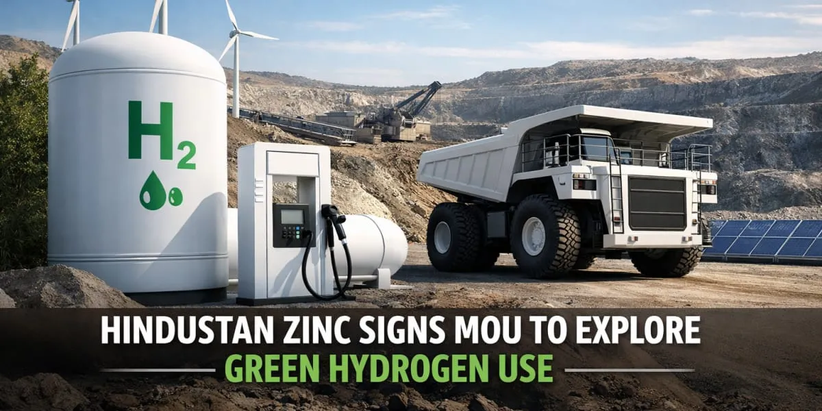 Hindustan Zinc Signs MoU To Explore Green Hydrogen Use