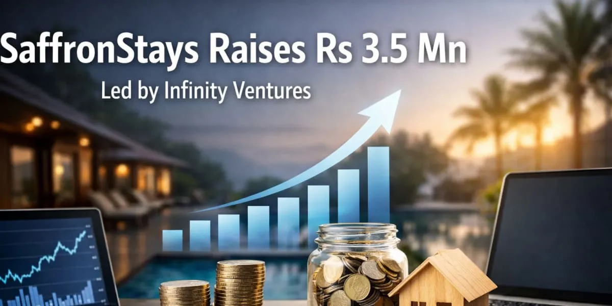 SaffronStays Raises Rs 3.5 mn Led by Infinity Ventures