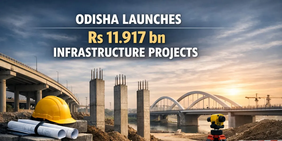 Odisha Launches Rs 11.917 bn Infrastructure Projects