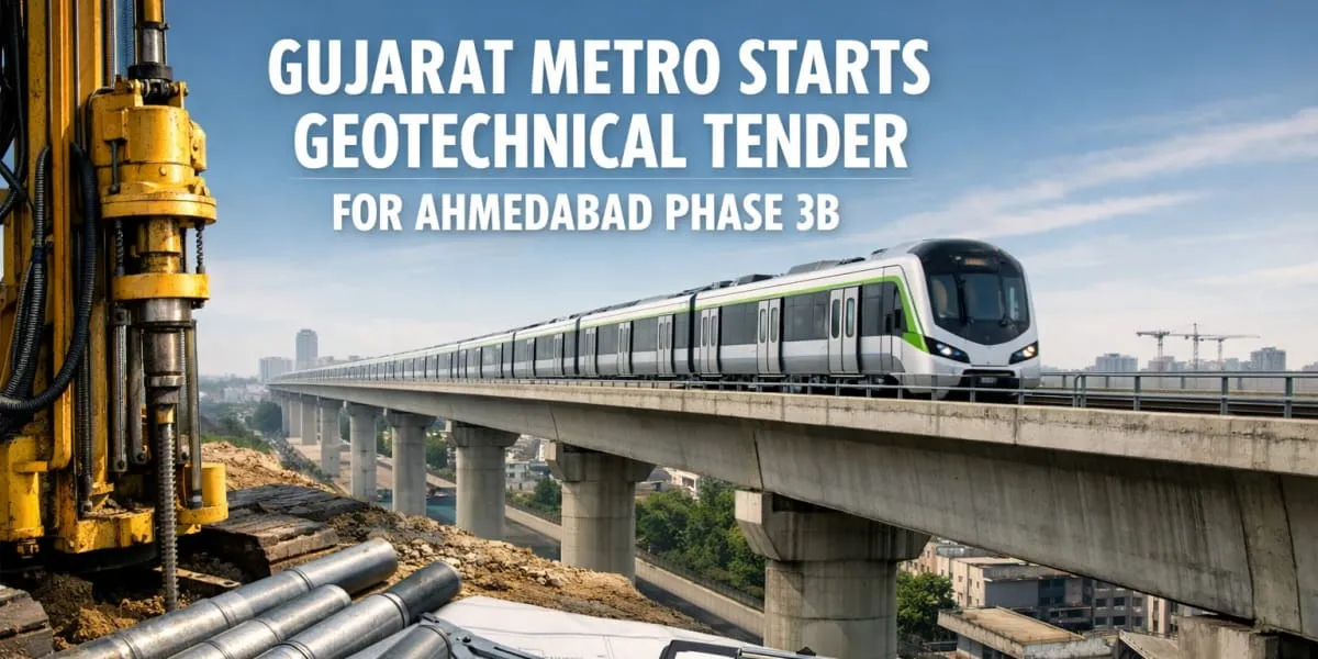 Gujarat Metro Starts Geotechnical Tender For Ahmedabad Phase 3B