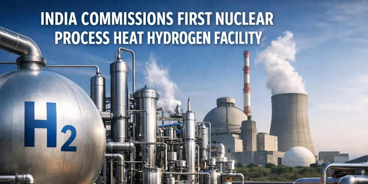 India Commissions First Nuclear Process Heat Hydrogen Facility