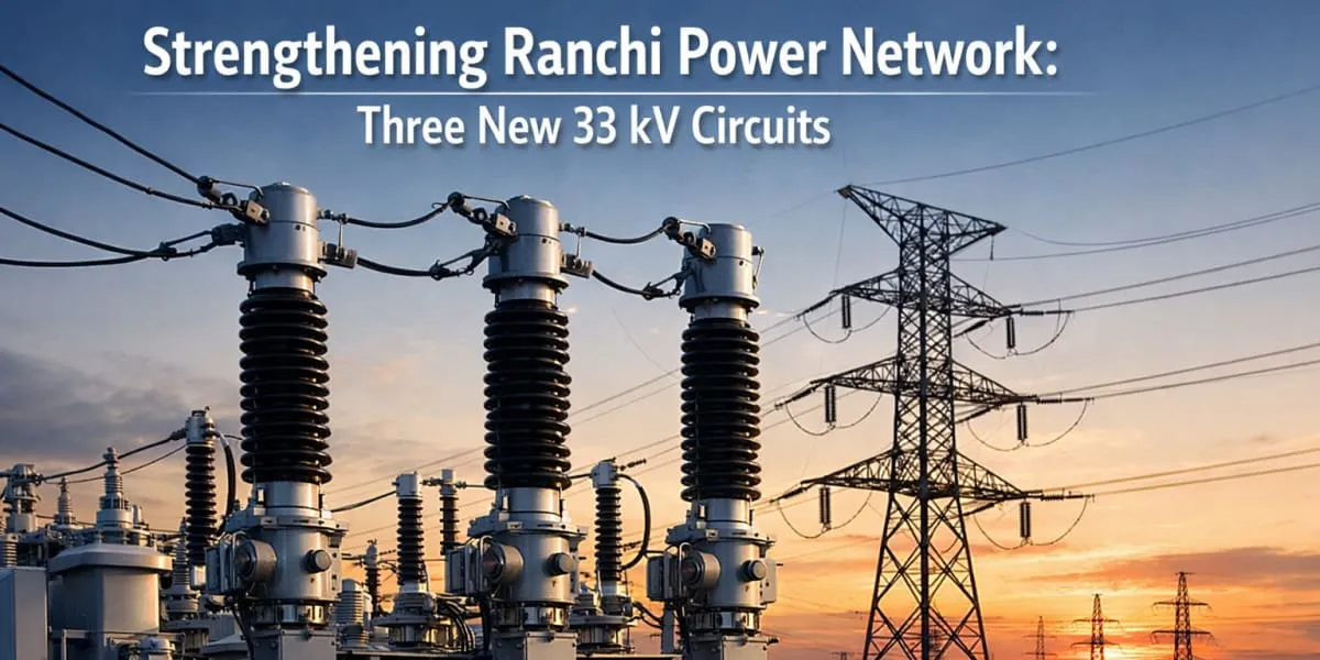JBVNL Strengthens Ranchi Power Network with Three New Circuits