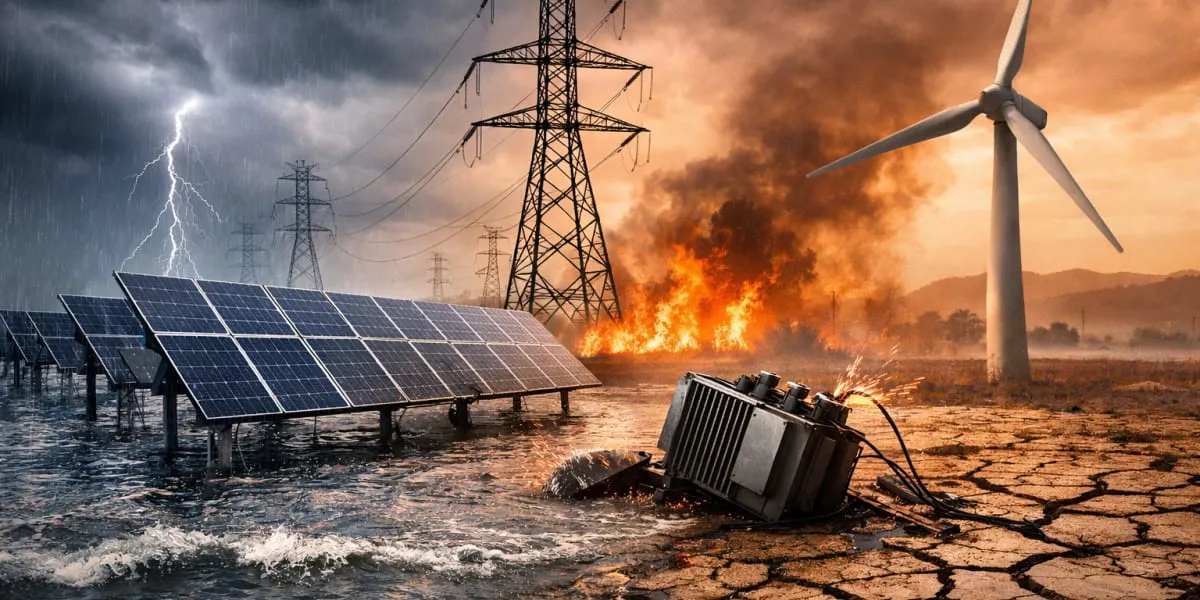 India's $55 Billion Green Energy Pipeline Faces Climate Damage