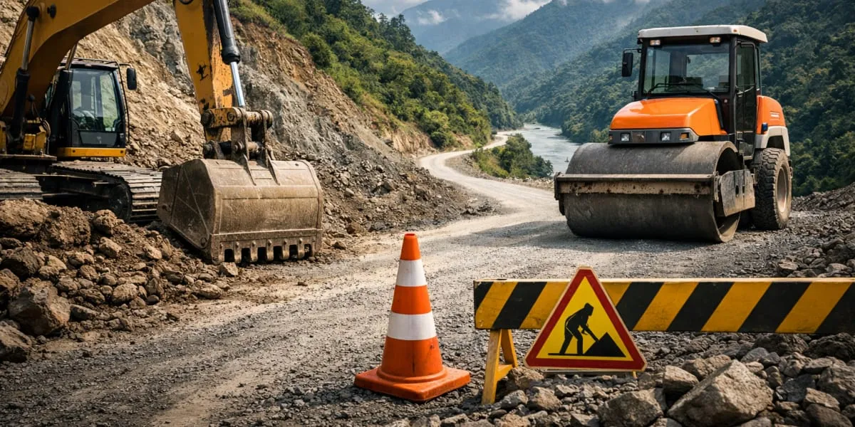 Road Construction Begins In Arunachal's Anjaw District