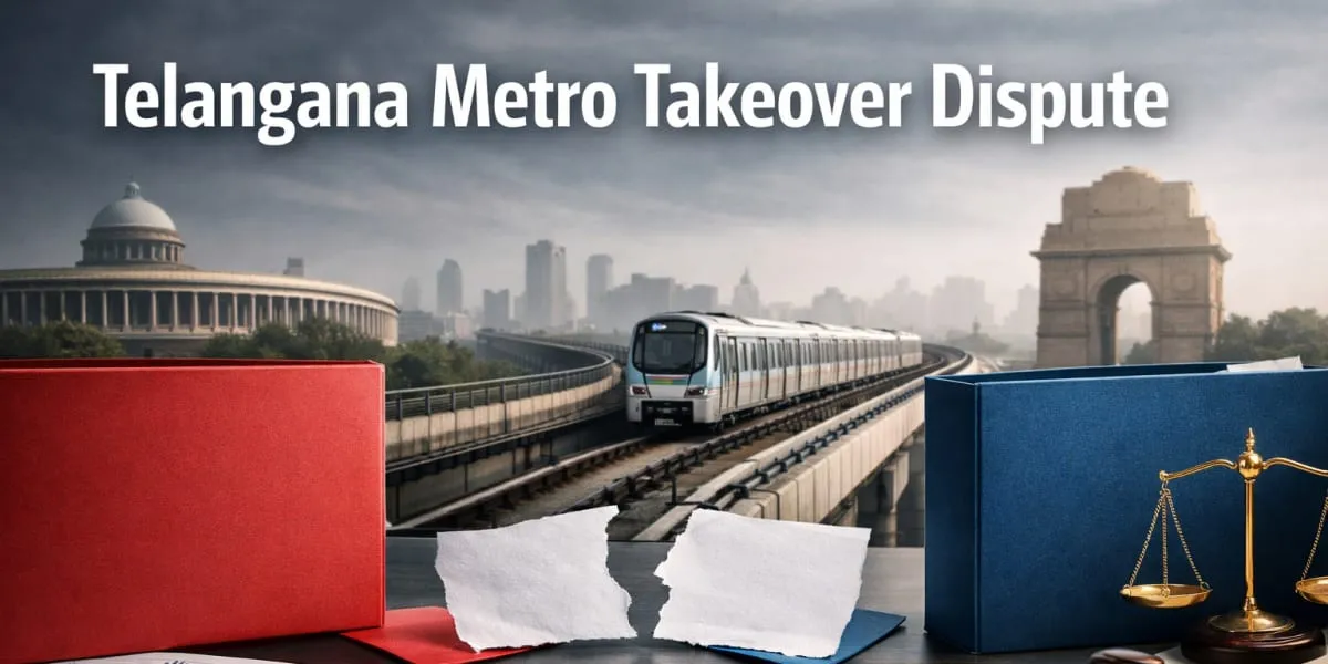 Conflicting Versions Over Telangana Takeover Of Hyderabad Metro