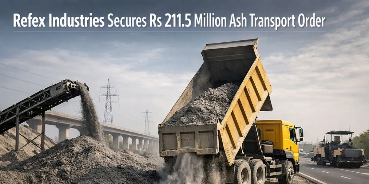 Refex Industries Secures Rs 211.5 Million Ash Transport Order