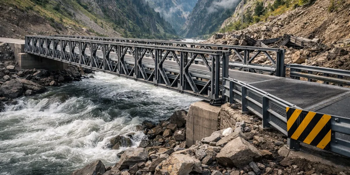 BRO Restores Gulabgarh-Machail Link With 140-Foot Bailey Bridge